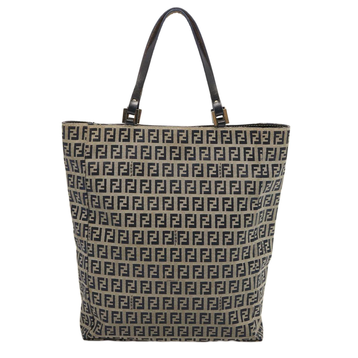 FENDI Zucchino Canvas Tote Bag Navy75609