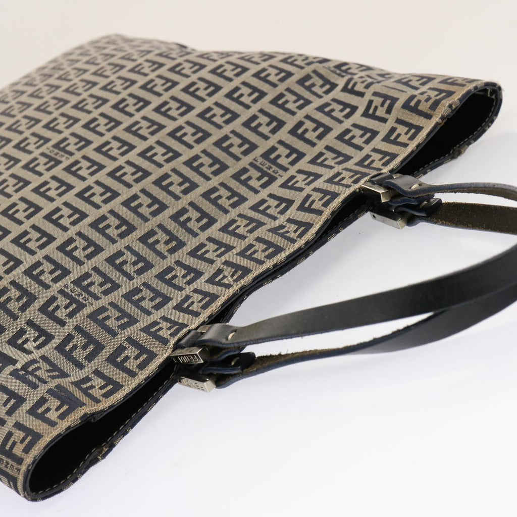 FENDI Zucchino Canvas Tote Bag Navy75609