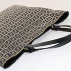 FENDI Zucchino Canvas Tote Bag Navy75609