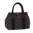 CELINE Triomphe Canvas Hand Bag Brown  75616