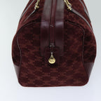 CELINE Macadam Canvas Boston Bag Bordeaux  75617