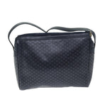 CELINE Macadam Canvas Shoulder Bag Black Auth 75625