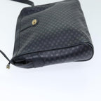 CELINE Macadam Canvas Shoulder Bag Black Auth 75625