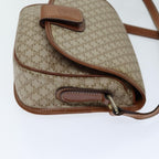 CELINE Macadam Canvas Shoulder Bag Beige  75626
