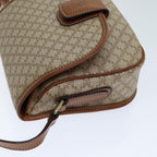 CELINE Macadam Canvas Shoulder Bag Beige  75626