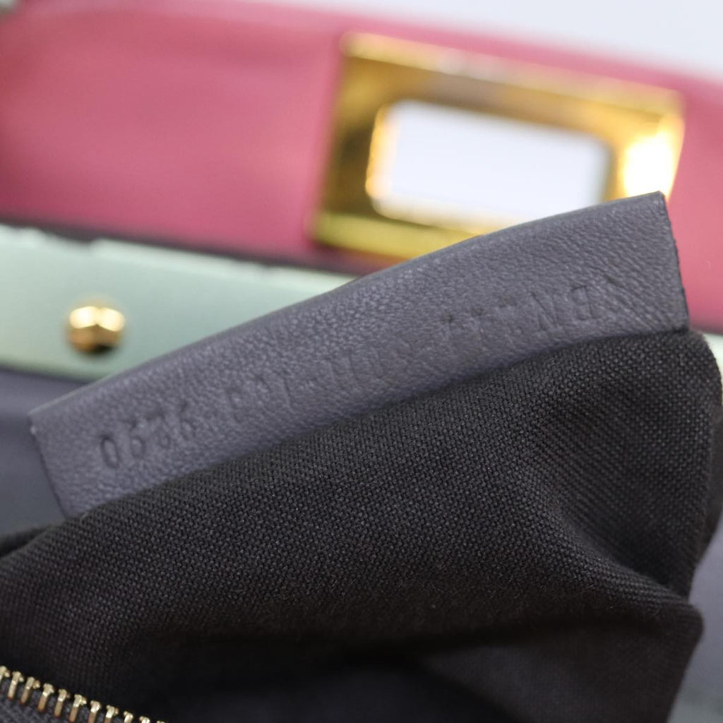 FENDI Mini Peek A Boo Hand Bag Leather 2way Pink75805