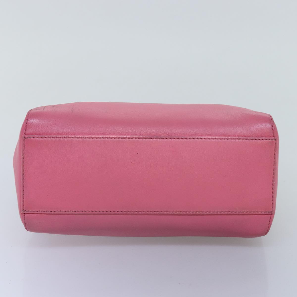 FENDI Mini Peek A Boo Hand Bag Leather 2way Pink75805