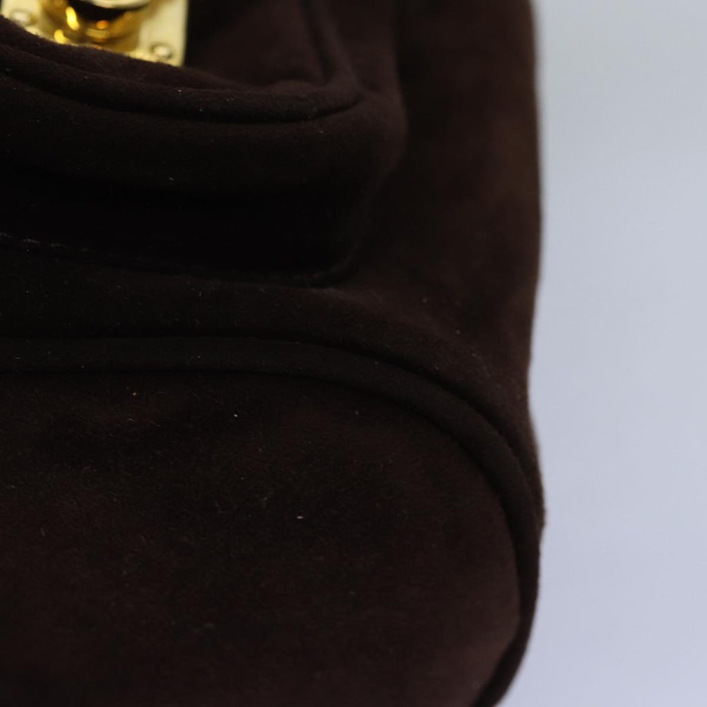FENDI Backpack Suede Brown75806