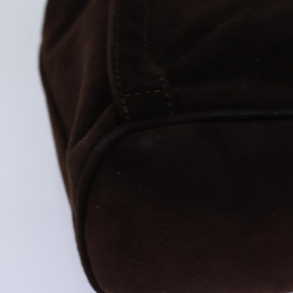 FENDI Backpack Suede Brown75806