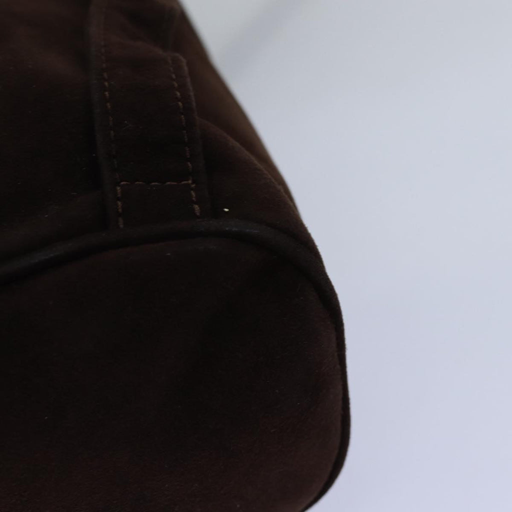 FENDI Backpack Suede Brown75806