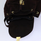 FENDI Backpack Suede Brown75806