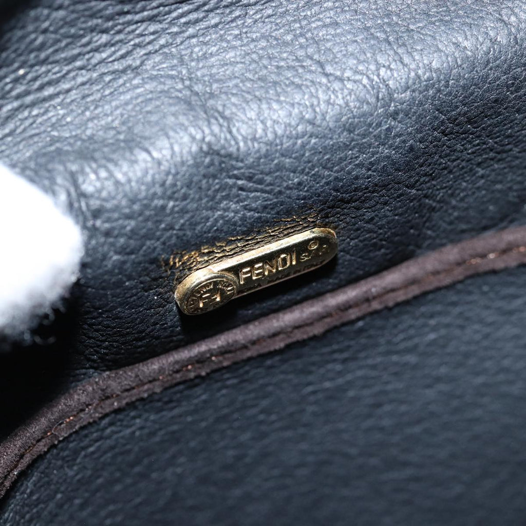 FENDI Backpack Suede Brown75806