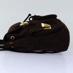 FENDI Backpack Suede Brown75806
