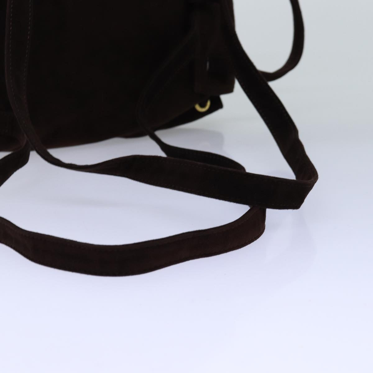 FENDI Backpack Suede Brown75806