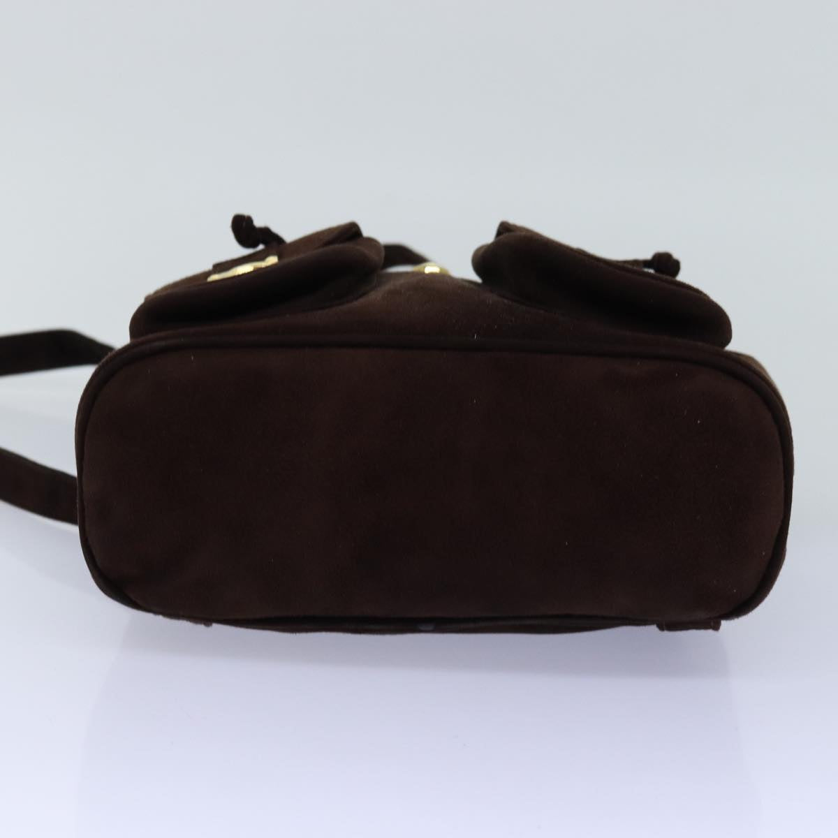 FENDI Backpack Suede Brown75806