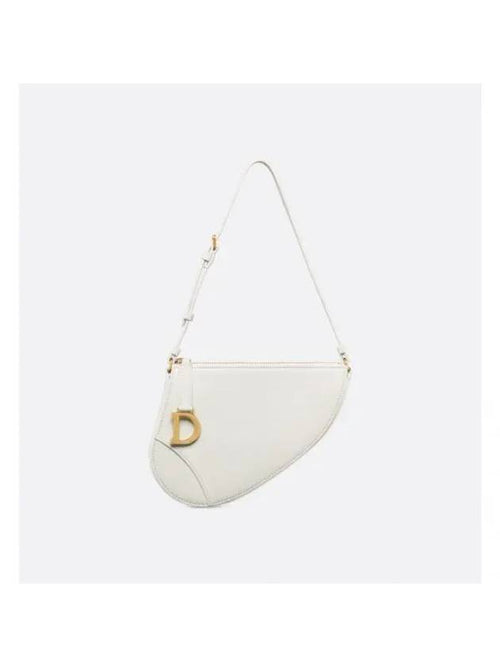 Saddle Rodeo Goatskin Pouch Bag Latte Dior