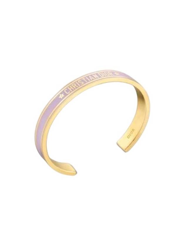 Cord Bangle Bracelet Gold Lilac Dior