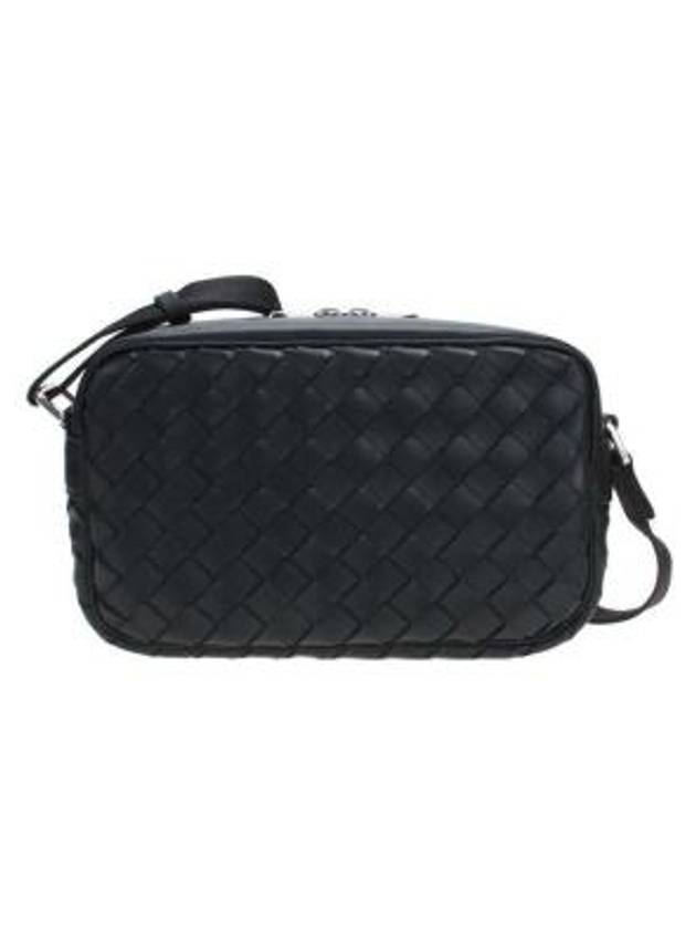 Bottega Veneta Classic Intrecciato Small Camera Cross Bag Black