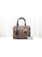 Fendi FF Logo Juca Boston Tote Bag 8BL068
