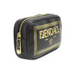 Fendi Leather Camera Shoulder Bag Black