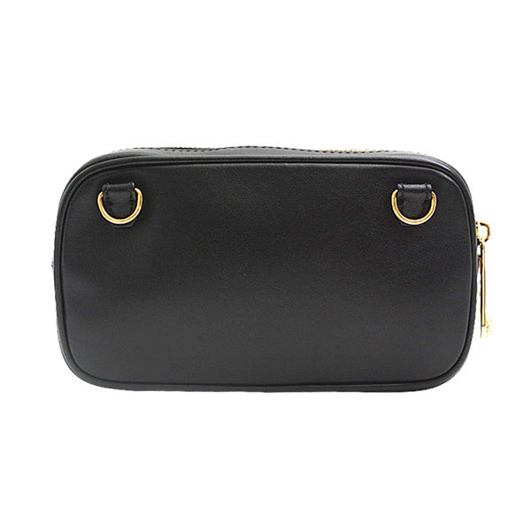Fendi Leather Camera Shoulder Bag Black