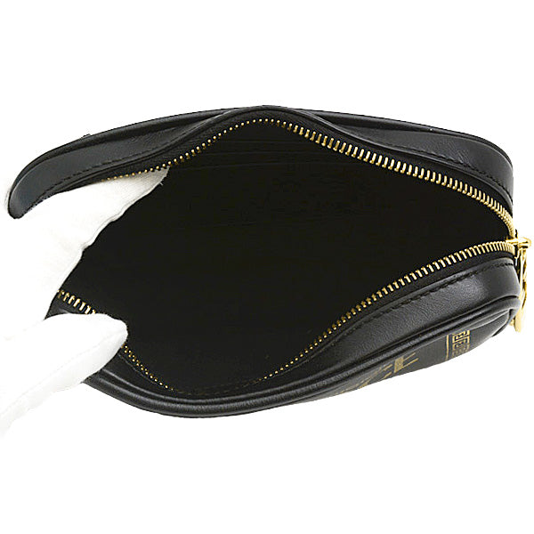 Fendi Leather Camera Shoulder Bag Black