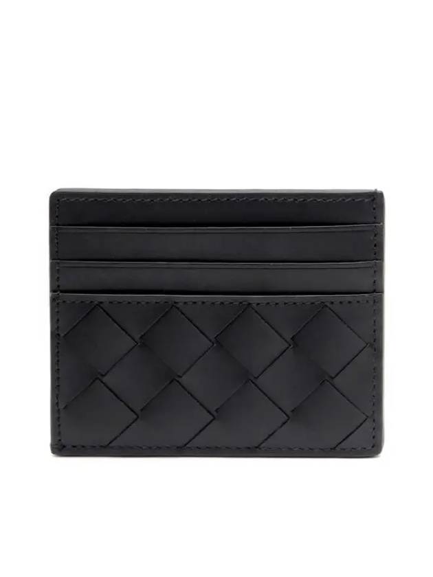 Bottega Veneta Intrecciato Card Wallet Black