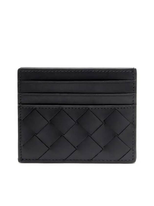 Bottega Veneta Intrecciato Card Wallet Black