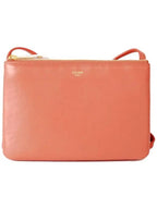 CELINE WoMen's Medium Logo Trio Shoulder Bag Lychee