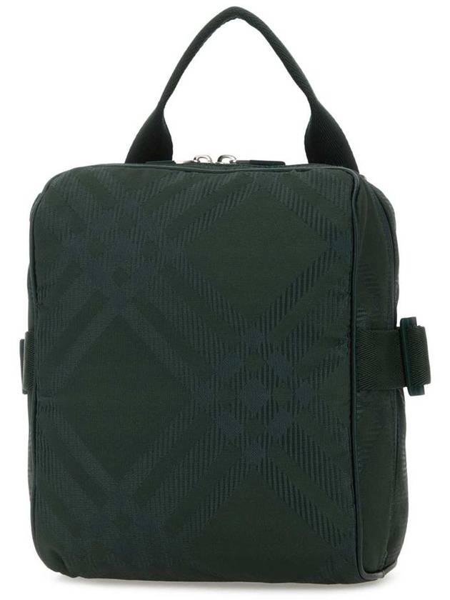 Burberry Checked Zipped Cross Bag Green