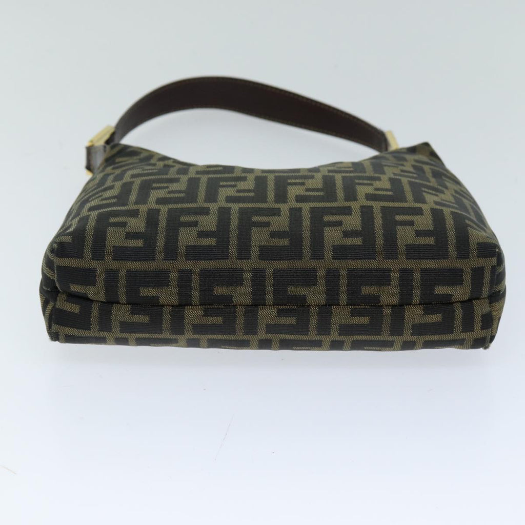 FENDI Zucca Canvas Hand Bag Black Brown76007