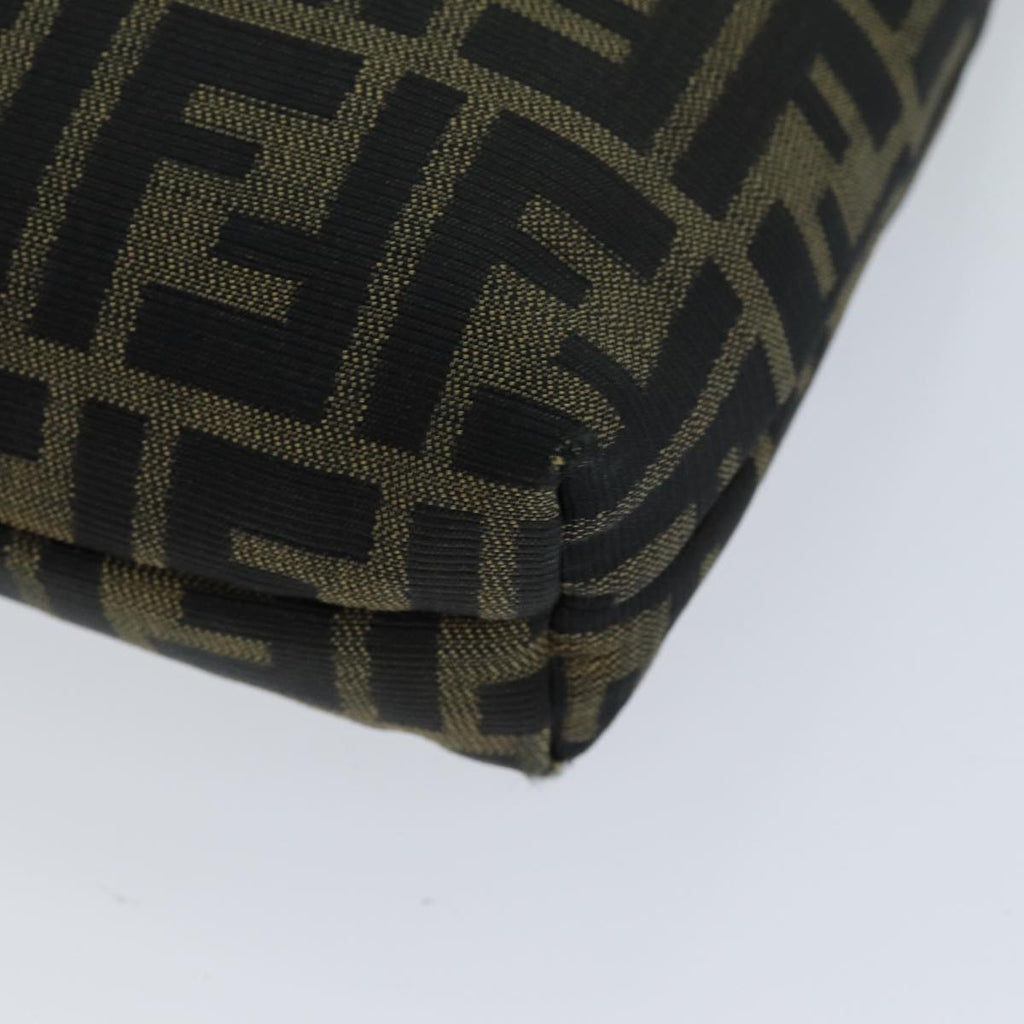 FENDI Zucca Canvas Hand Bag Black Brown76007