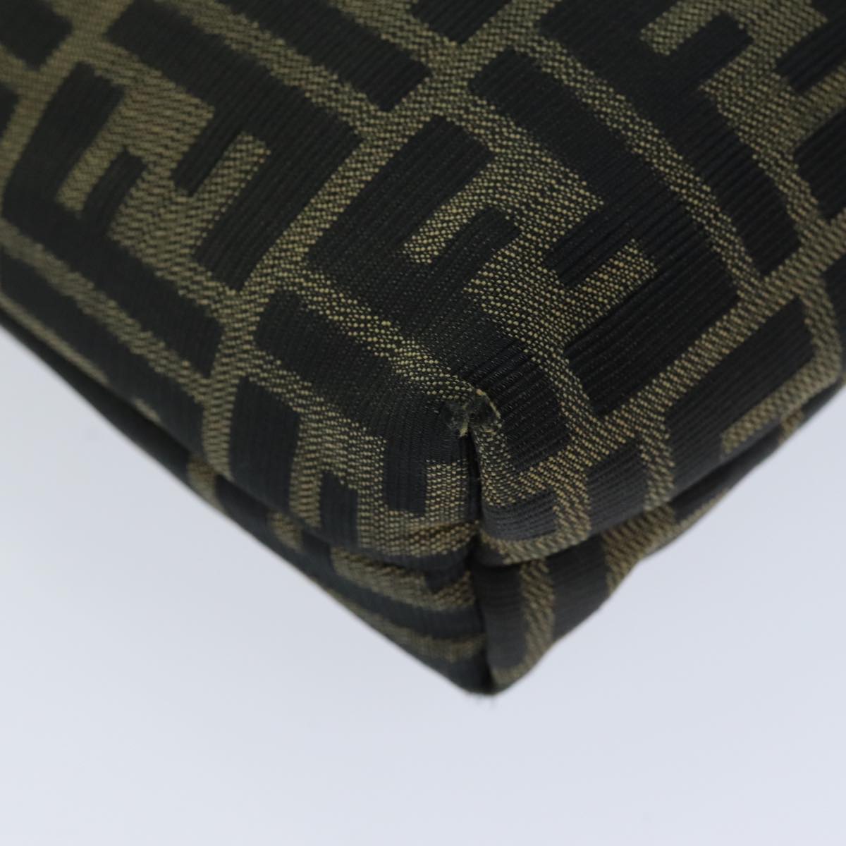 FENDI Zucca Canvas Hand Bag Black Brown76007