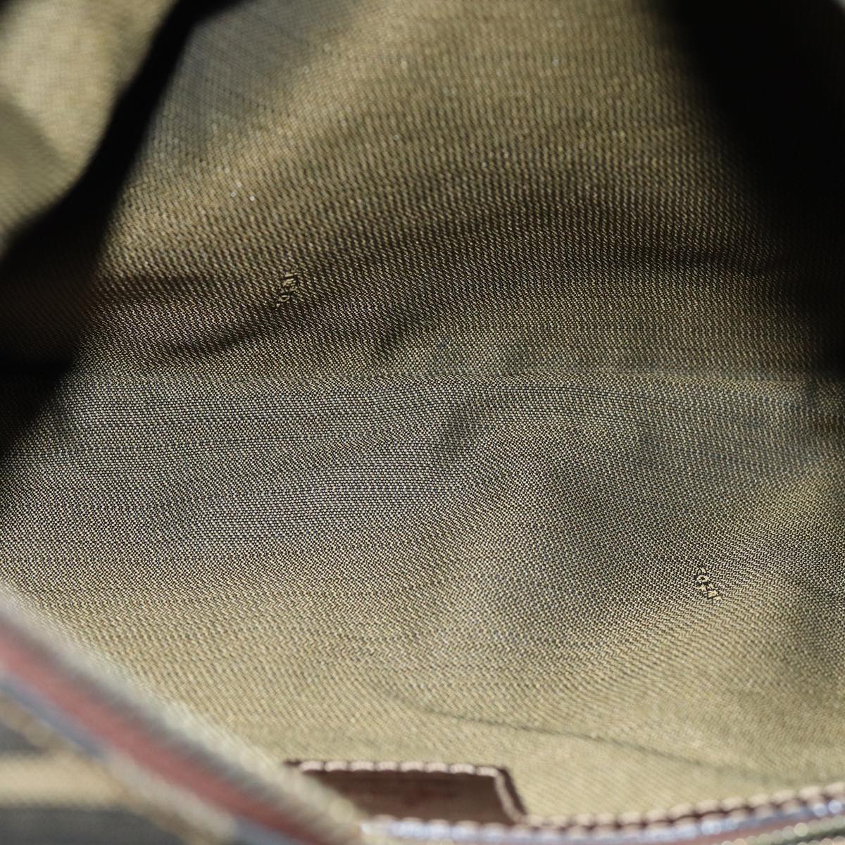 FENDI Zucca Canvas Hand Bag Black Brown76007