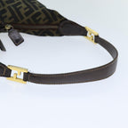 FENDI Zucca Canvas Hand Bag Black Brown76007