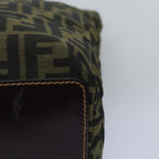 FENDI Zucca Canvas Hand Bag Black Brown76008