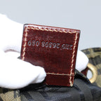 FENDI Zucca Canvas Hand Bag Black Brown76008