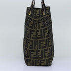 FENDI Zucca Canvas Hand Bag Black Brown76008