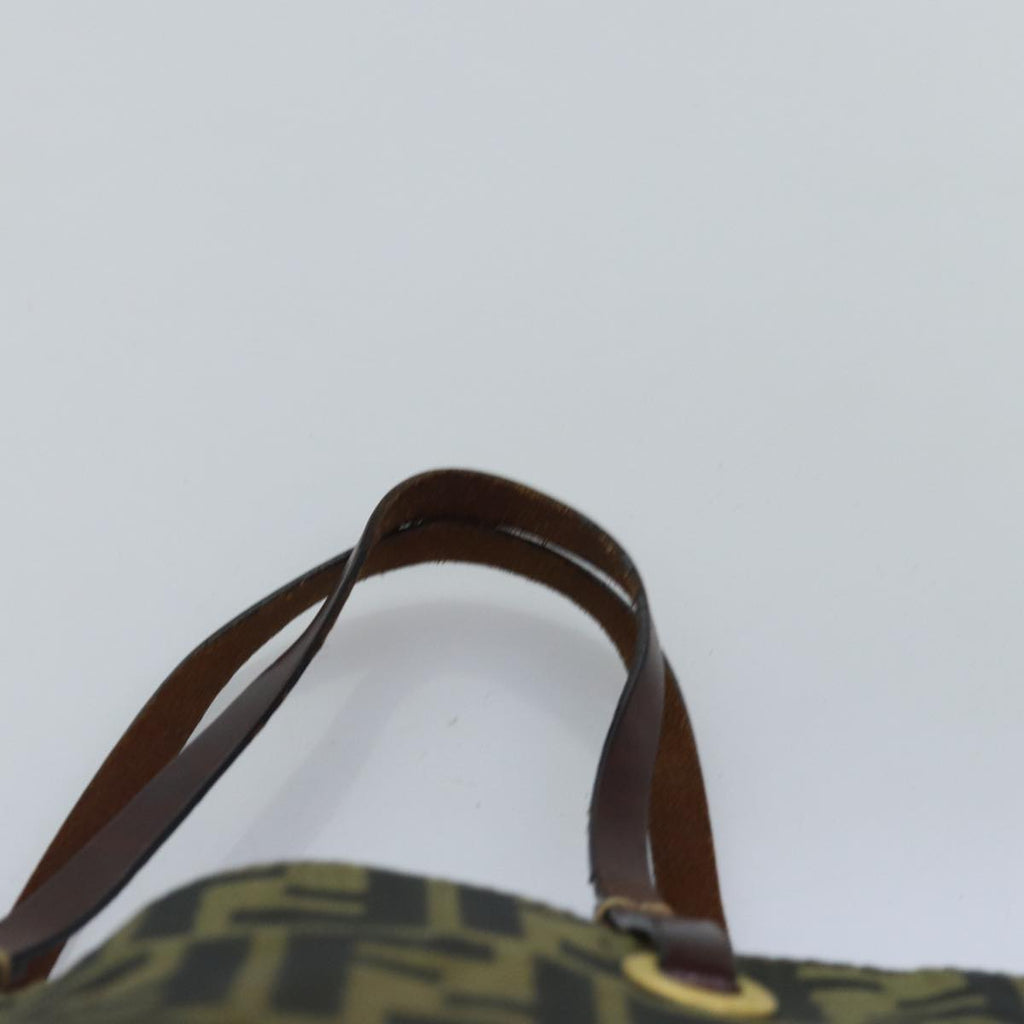 FENDI Zucca Canvas Hand Bag Black Brown76008