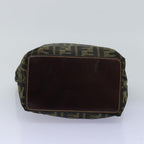 FENDI Zucca Canvas Hand Bag Black Brown76008