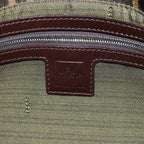 FENDI Zucca Canvas Mamma Baguette Shoulder Bag Black Brown76009