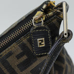 FENDI Zucca Canvas Tote Bag Black Brown76010