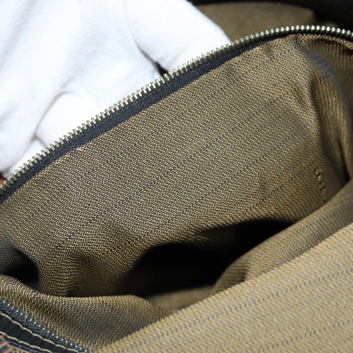 FENDI Zucca Canvas Tote Bag Black Brown76010