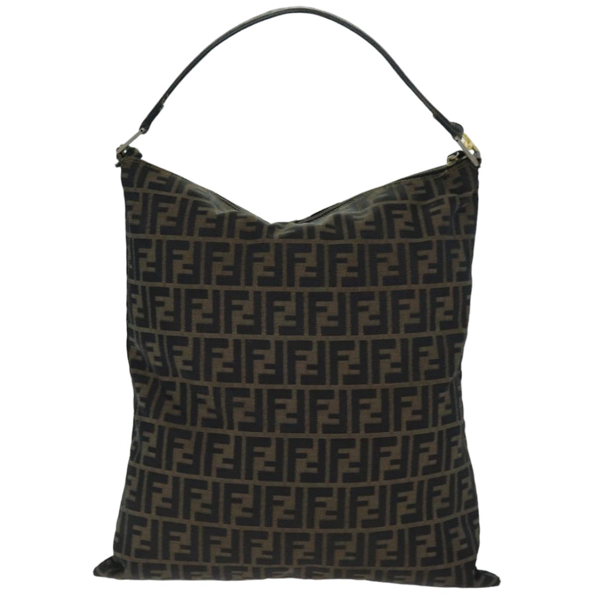 FENDI Zucca Canvas Tote Bag Black Brown76010