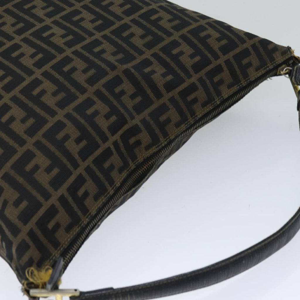 FENDI Zucca Canvas Tote Bag Black Brown76010