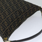 FENDI Zucca Canvas Tote Bag Black Brown76010