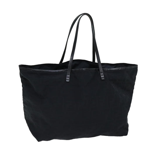 FENDI Zucca Canvas Tote Bag Black76012