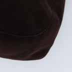 FENDI Mamma Baguette Shoulder Bag Suede Brown76015