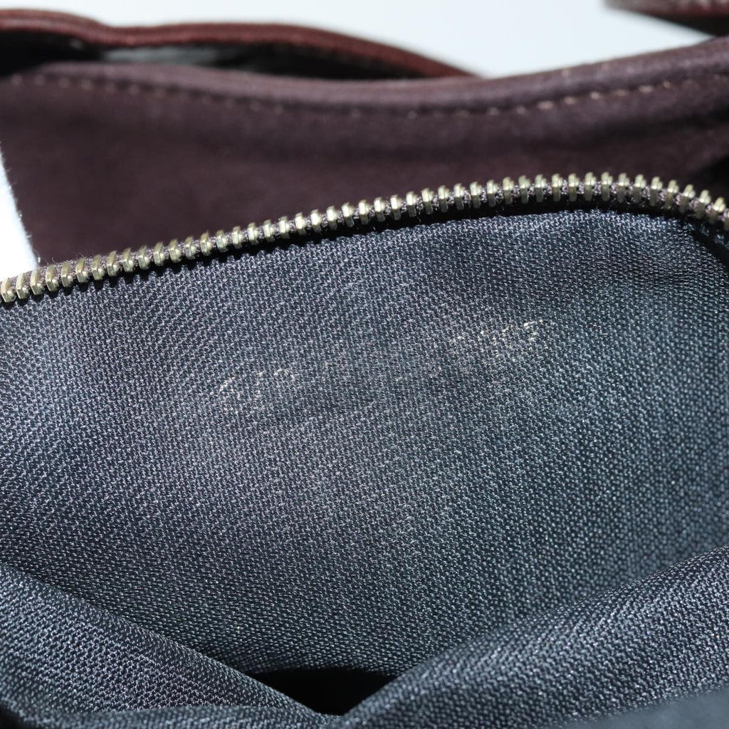 FENDI Mamma Baguette Shoulder Bag Suede Brown76015