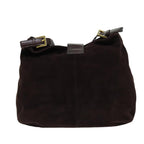 FENDI Mamma Baguette Shoulder Bag Suede Brown76015
